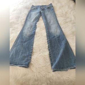 7 for all man kind 26 woman's jeans boot cut medium wash